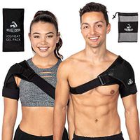 Shoulder Brace with Ice Pack for Men and Women for Support and Pain Relief- Use as Compression Sleeve and Shoulder Immobilizer - Arm Sling Alternative for Torn Rotator Cuff