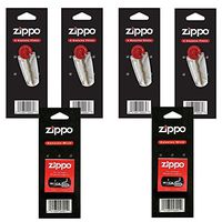 Zippo Lighters Replacement 6 Value Packs (24 Flints+ 2 Wicks)