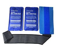SnowGe 2 Hot or Cold Ice Gel Pack with 1 Knee/Ankle wrap for Injuries Pain Relief（Arm,Elbow,Ankle,Foot,Back Etc.) | Flexible&Reusable