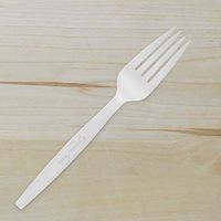 Biodegradable Cutlery, 100% Compostable, Strong Full-size, Elegant and Classy White Finish (1000)