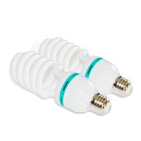 CowboyStudio Set of Two 105 Watt, 5500 K Fluorescent Daylight Balanced Light Bulb for Photography and Video Lighting