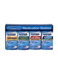 PhysiciansCare by First Aid Only 90780 Medication Station with 4 Medications, 400 Pieces