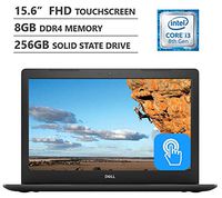Dell Inspiron 5000 15.6" Full HD Touchscreen Laptop, Intel Core i3-8130U up to 3.40GHz, 8GB Memory, 256GB Solid State Drive, Backlit Keyboard, Wireless-AC, Windows 10, Black