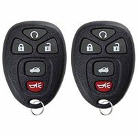 KeylessOption Keyless Entry Remote Control Car Key Fob Replacement 15912860 (Pack of 2)