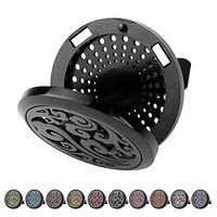 TT-star Car Diffuser Vent Clip - Aromatherapy Essential Oil Diffuser Car Fresher Stainless Steel Black Clip