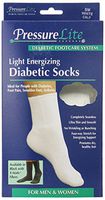 Activa Pressure Lite Light Energizing Diabetic Calf Socks, White, Small