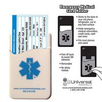 Silicone Emergency Medical Card Holder