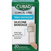 Curad Truly Ouchless Flex Fabric Bandages, 20 Count (Pack of 4)