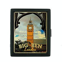 Metal Cigarette Case Vintage Poster D-221 Big Ben London