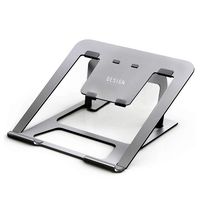 Besign Adjustable Aluminum Laptop Stand, Ergonomic Riser Notebook Computer Holder Stand Compatible with Apple MacBook Air Pro, MacBook Air, Dell, HP, Lenovo More 10-15.6" Laptops