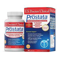 U.S. Doctors' Clinical Prostata Prostate Supplement to Support Urinary Frequency, Prostate Health, and Sexual Function with Saw Palmetto and Nettle (Packaging May Vary) [1 Month Supply – 90 Capsules]