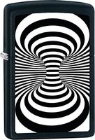 Zippo Personalized Message Engraved on Backside Black and White Dance Windproof Lighter