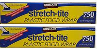Kirkland Signature Stretch Tite Plastic Food Wrap eXiZgc, 2 Packs (750 Sq ft Food Wrap)