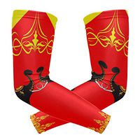 LEVEIS Elephant Indian Culture Arm Sleeves UV Protection for Men Women Sunblock Protective Gloves Running Golf Cycling Driving Long Arm Cover 1 Pair