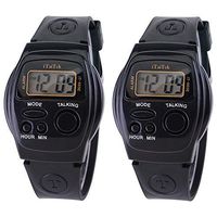 Two Pieces of Spanish Talking Watch for The Blinds Seniors Elderly Visual Impaired for Ladies and Gentlemen
