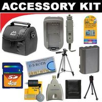 Deluxe DB ROTH Accessory Kit For The JVC Everio GZ-MC100, MC200, MC500 Microdrive Camcorders