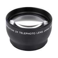 Tangxi Telephoto Conversion Lens, 52mm 2X Magnification Unversal HD Converter Telephoto Lens of High Definition for 52mm Mount Camera