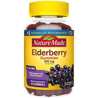 Nature Made Elderberry 100mg with Vitamin C & Zinc Gummies, 60 count to Help Support the Immune System†