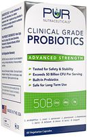 Clinical Grade Probiotics * 50 Billion CFUs/Serving * 10 Strains * Built-in Prebiotic * 60 Daily Capsules - 2 Month Supply * All Natural 100% Made in USA