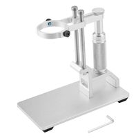 Stand for Microscope Adjustable Universal Stand for USB Microscope/Digital Microscope Portable Bench Rotation Gear Design 42 mm or Less Microscope