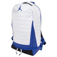 Nike Air Jordan Retro 13 Backpack (One Size, White/Hyper Royal)