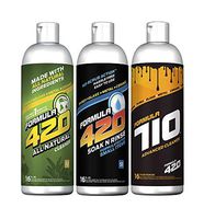 Formula 420 Bundle Pack : 1 Bottle All Natural Formula 420 Pipe Cleaner - Cleans - Glass, Pyrex, Metal, Ceramic 16 oz, 1 Bottle Formula 420 Soak-N-Rinse 16 oz & 1 Bottle Formula 710 Advanced Cleaner
