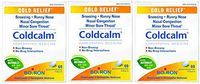 Boiron Coldcalm, 60 Tablets, Homeopathic Medicine for Cold Relief - Pack of 3