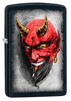 Zippo Devil Black Matte Pocket Lighter