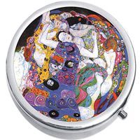 Gustav Klimt Painting Medicine Vitamin Pill Box