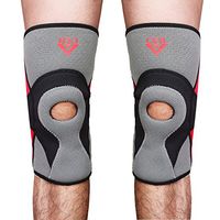 CFR Knee Brace Compression Support Sleeves for Sports, Arthritis, Join Pain, Injury Recovery - One Pair Gray,XL