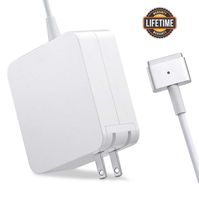 Mac Book Pro Charger, AC 85w Power Adapter Magsafe 2 T-Tip Adapter Charger Connector - Superior Heat Control - MacBook Pro 17/15/13 Inch [After Mid 2012] (White)