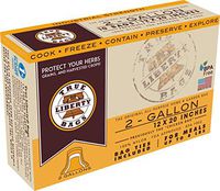 True Liberty Bags -2-Gallon Bags - 25 Pack - All Purpose Bags For Oven, Freezer & Refrigerator - Fish, Meat, Herbs & Poultry Bags – Industrial Strength FDA Approved Baking & Roasting Bags - 12" x 20