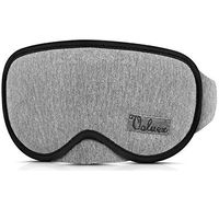 Upgraded Sleep Mask, VOLUEX Sleeping Masks for Men Women Kids, 100% Blocking Light, Breathable Memory Foam with Cotton, Adjustable Washable Contoured 3D Eye Mask for Sleeping Blindfold Mask for Travel