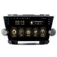 TOPNAVI Android 8.1 10.1Inch Multimedia for Toyota Highlander 2008 2009 2010 2011 2012 2013 2014 Stereo Radio GPS Navigation WiFi 3G RDS Mirror Link FM AM