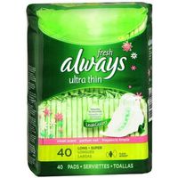 Always Ultra Thin with Flexi-Wings, Fresh, Super, 40 ea 40 ea