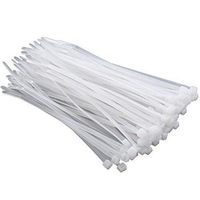 Ulifestar Cable Ties, Nylon Self Locking Zip Ties Strong Industrial Grade Multi-Purpose Cord Wire Straps Organizing in Home,Office,Garden,Indoor & Outdoor,White (10 inch)