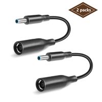 TAIFU 2pcs 7.4mm Female to 4.5mm Male Dongle DC Power Converter Cable for Hp Pavilion Envy Elitebook Probook Compaq Dell XPS 15 9530 9550 Inspiron 7347 7348 7459 Precision M3800 M2800 Dongle Barrel