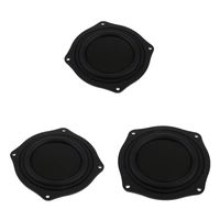 3Pieces 4 Inch DIY Bass Speaker Loudspeaker Vibrating Membrane Passive Bass Woofer Diaphragm Plate,Speaker Passive Radiator Replacement Kit