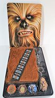 Star Wars Chewbacca Stationary Gift Set (3 Bades, Stylus Pen, Keychain, Furry NotePad)