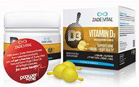 Zade Vital Vitamin D3 (10,000 IU), Support Immune, Bone & Heart Health, Dietary Supplement, Twist-Off Softgels, Easy to Use, Non GMO, Gluten Free, Kosher, Halal, GMP, First & Only Formula, Free Gift