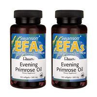 Swanson Evening Primrose Oil (Omegatru) 500 Milligrams 100 Sgels (2 Pack)