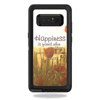 MightySkins Skin Compatible with OtterBox Defender Galaxy Note 8 - Be Happy | Protective, Durable, and Unique Vinyl Decal wrap Cover | Easy to Apply, Remove, and Change Styles | Made in The USA