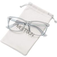 MEETSUN Anti Filter Blue Light Blocking Glasses Nerd Eyeglasses Frame, Computer Reading Gaming for Women Men Clear Lens