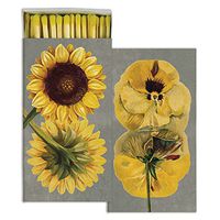 HomArt - Match Box Set of 2 - Yellow Flowers