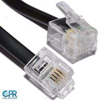 CPR Call Blocker RJ11 Modular Telephone Extension Cable, Black
