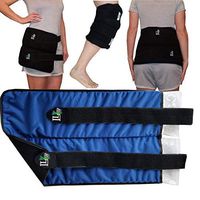 Large Reusable Gel Ice Pack for Injuries (12 X 20 Inches) Adjustable Straps - Premium Quality Hot Cold Pack - Pain Relief Wrap for Lower Back, Knees, Hips, Muscle Strains by Life and Limb Gel