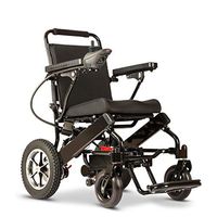 Fold and Travel Lightweight Electric Wheelchair, Mobility Scooter Wheel Chair, Aviation Travel Safe Power Wheelchair Foldable Silla de Ruedas Electrica para Adultos (Black, 17" Seat Width)