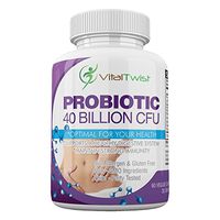 VitalTwist Probiotic 40 Billion CFU, Ultimate Flora Probiotics for Women, Men, Dietary Supplement, Gluten-Free, Non-GMO
