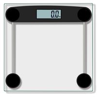 Anewoneson Home Digital Bathroom Wireless Body Weight Scale with 4 High Precision Sensors, Tempered Glass, Power Saving Lasting 180 Days 150KG/330 Pounds (Ship from USA) (Black)