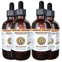Prostate Health Dietary Supplement: Pygeum (Pygeum Africanum) Bark, Saw Palmetto (Serenoa Repens) Berry, Stinging Nettle (Urtica Dioica) Leaf Tincture (Alcohol-Based Liquid Extract) 4x4 oz